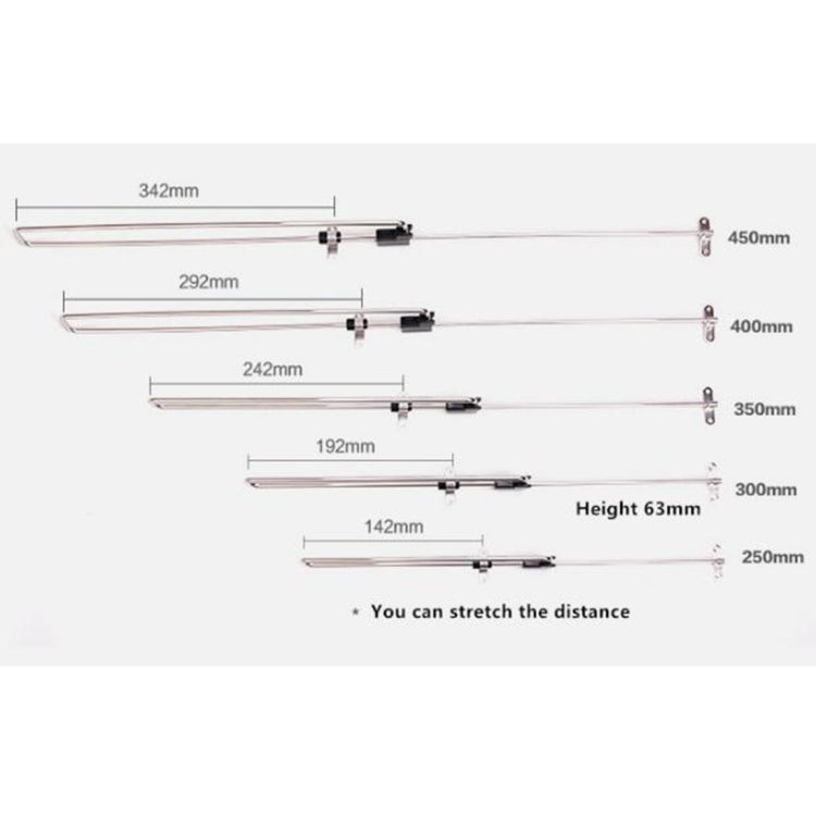 Telescopic Rail Pull-Out Wardrobe Clothes Hanger(25cm)