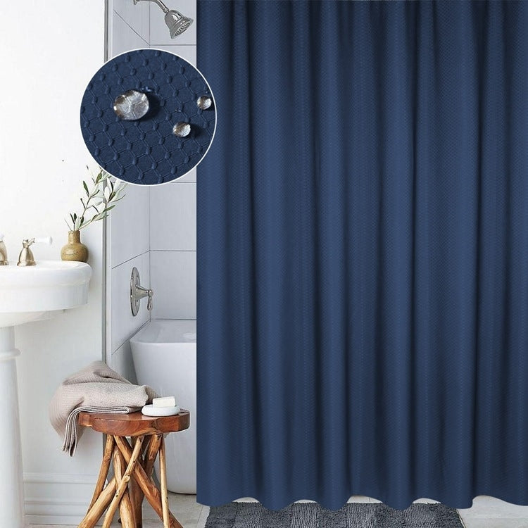 Thickening Waterproof And Mildew Curtain Honeycomb Texture Polyester Cloth Shower Curtain Bathroom Curtains,Size:150*180cm