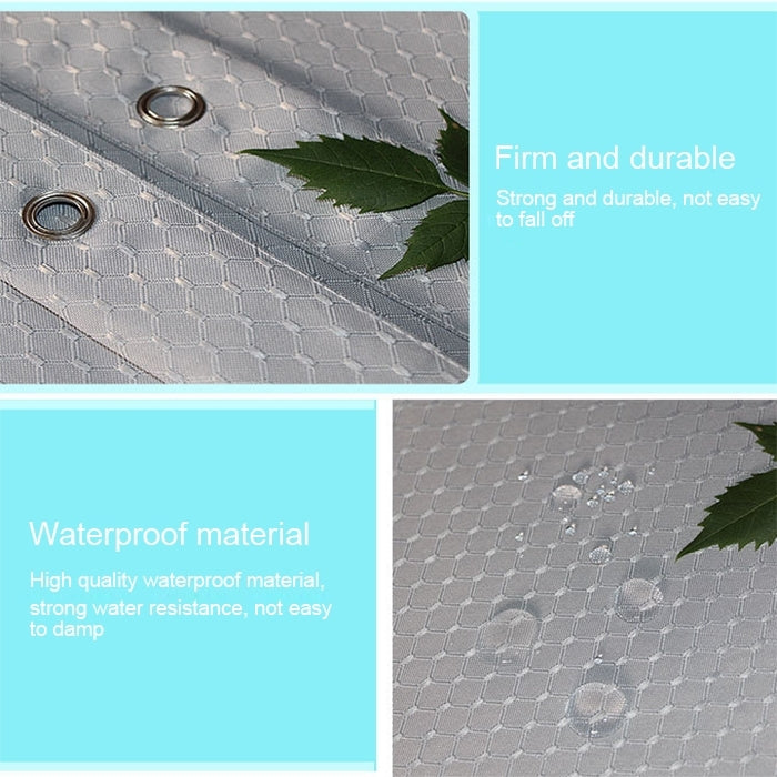 Thickening Waterproof And Mildew Curtain Honeycomb Texture Polyester Cloth Shower Curtain Bathroom Curtains,Size:200*180cm