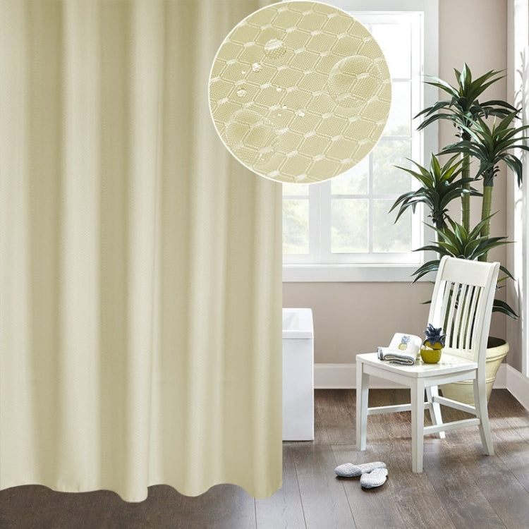 Thickening Waterproof And Mildew Curtain Honeycomb Texture Polyester Cloth Shower Curtain Bathroom Curtains,Size:200*220cm
