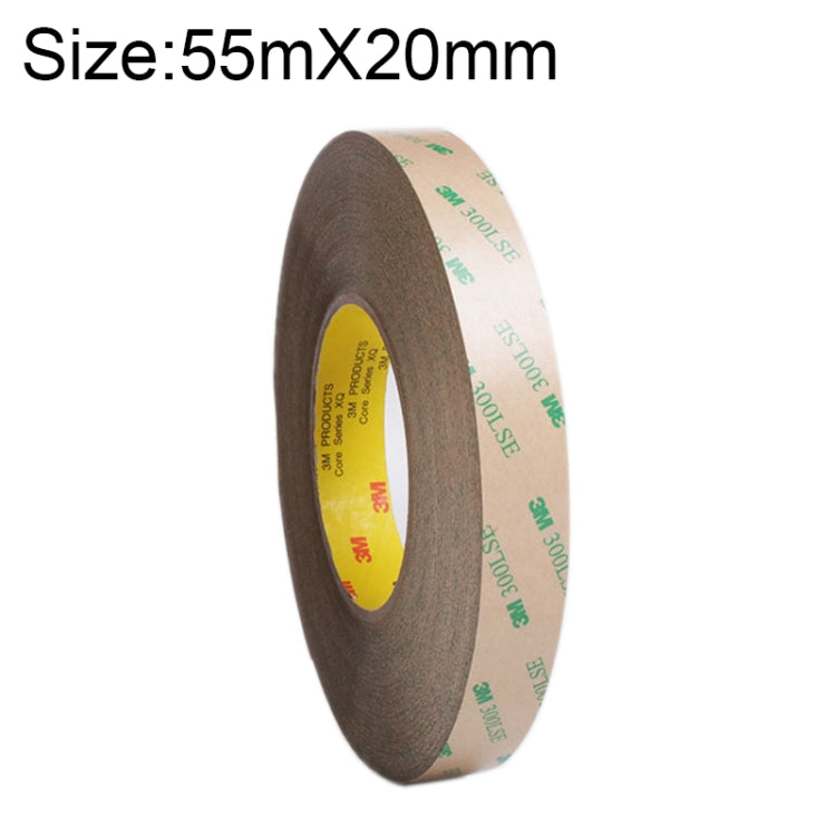 Super Adhesive Ultra-thin Transparent and High-temperature Resistant Double-sided Traceless Tape, Size: 55m x 20mm