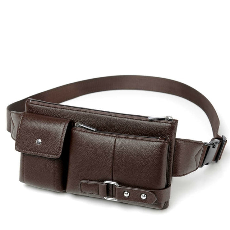 Universal Outdoor Men Shoulder Messenger Bags Retro Men Waist Bag, Size: S (24.5cm x 13cm x 1cm)