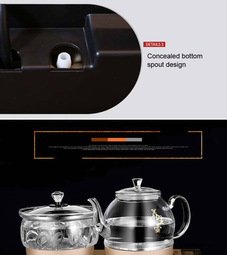 Pumping Type Automatic Add Water Full Intelligent Electric Glass Kettle Pumping Boiled Tea Stove Set