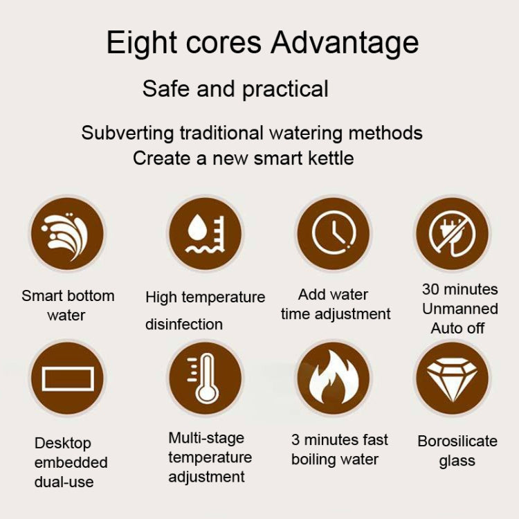 Pumping Type Automatic Add Water Full Intelligent Electric Glass Kettle Pumping Boiled Tea Stove Set