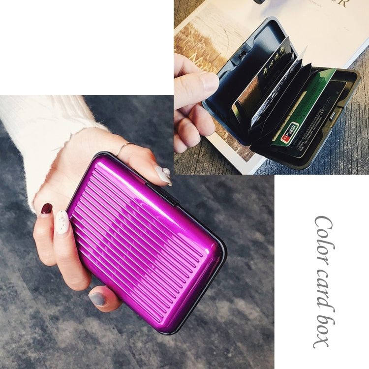 Aluminum Alloy and High Quality ABS Resin Name Card Case Anti-magnetic Bank Card Case, Random Color Delivery