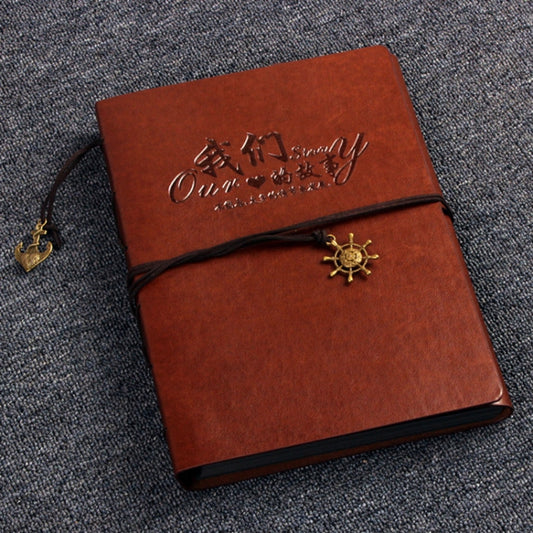 DIY Creativity Loose-leaf Type Retro Imitation Leather Lashing Children Growth Memorial Photo Album