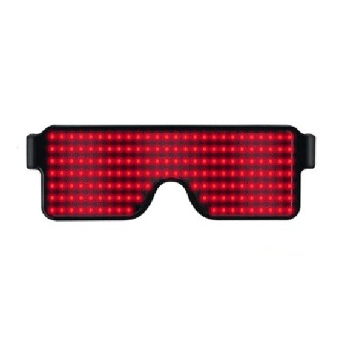 Night Club Bar Disco LED Light Emitting Glasses Festival Party USB Charging Shutter Dynamic Flash Glasses