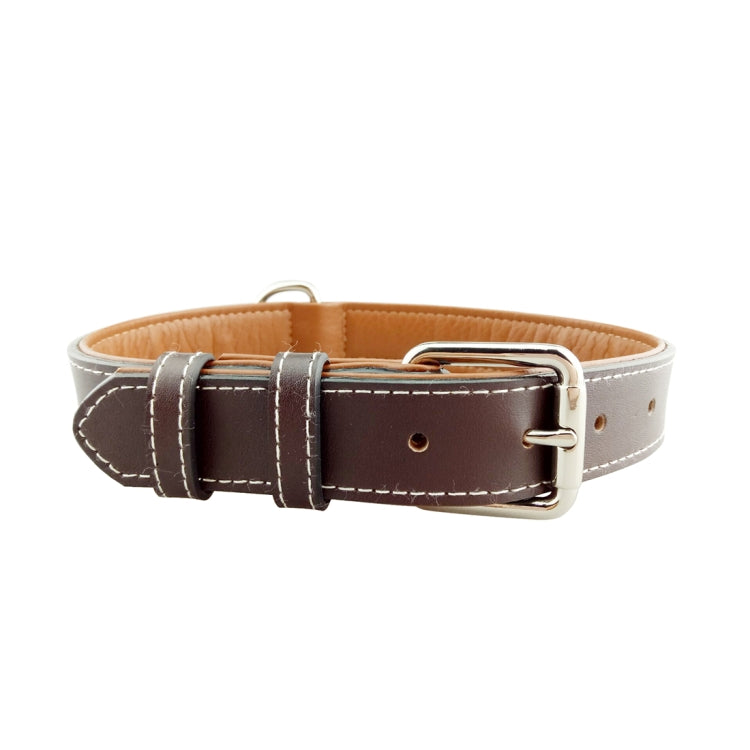 Leather Pet Dog Collar Pet Products Big Dog Collar, Size: M, 2 * 42cm