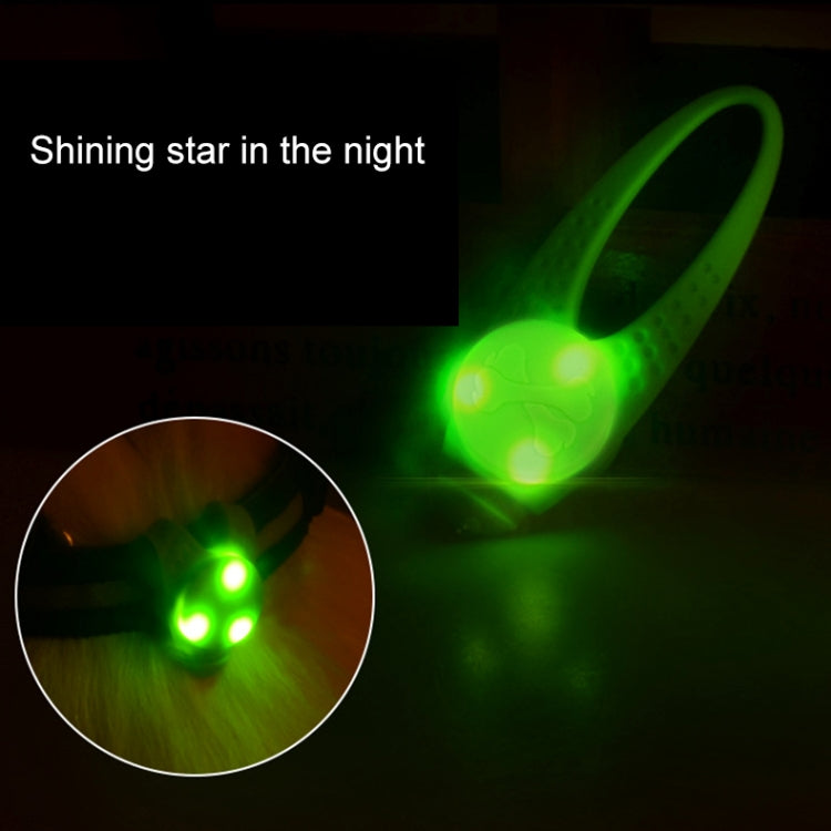 LED Night Light Pet Safety Collar Silicone Pendant