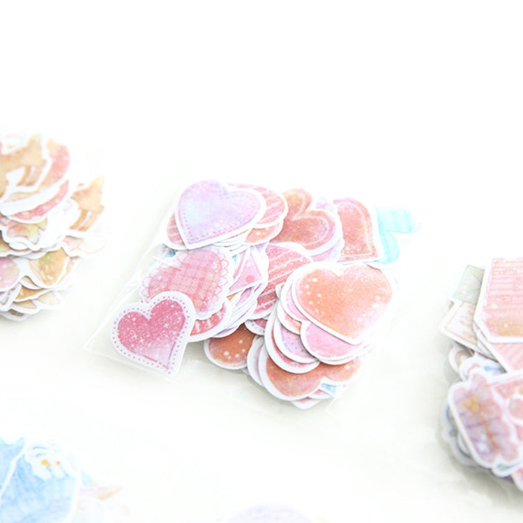 10 Packs Creative Waterproof PVC Sticker DIY Album Diary Watercolor Decorative Sticker, Random Delivery