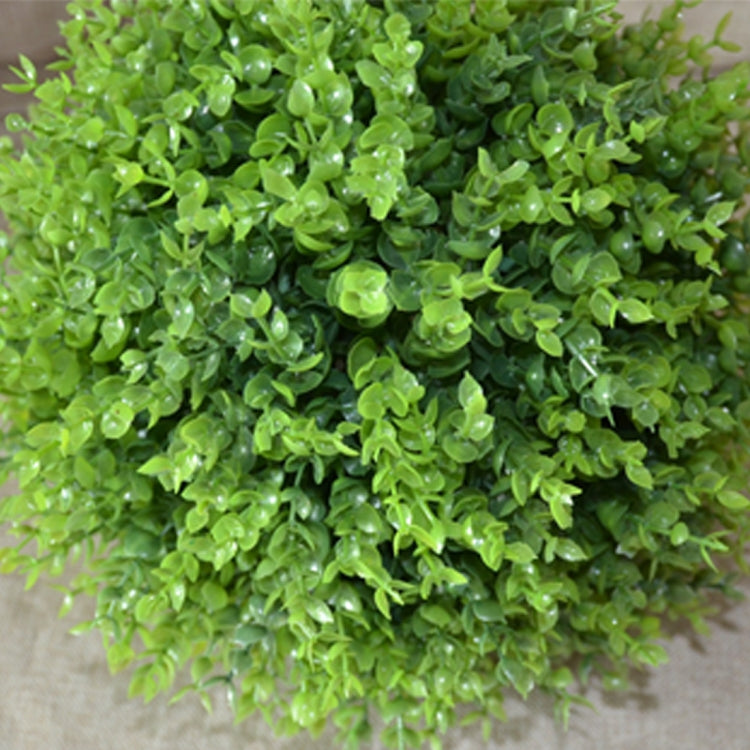 Artificial Green Eucalyptus Plant Ball Tree Wedding Event Home Outdoor Decoration Hanging Ornament, Diameter: 7.5 inch