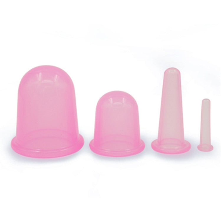 4 in 1 Health Care Body Massage Vacuum Silicone Cupping Cups,Random Color Delivery