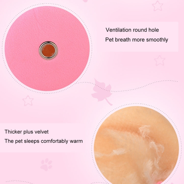 Flannel Cylinder Pet House Warm Hamster Hammock Hanging Bed Small Pets Nest, M, Size:10*12*12cm