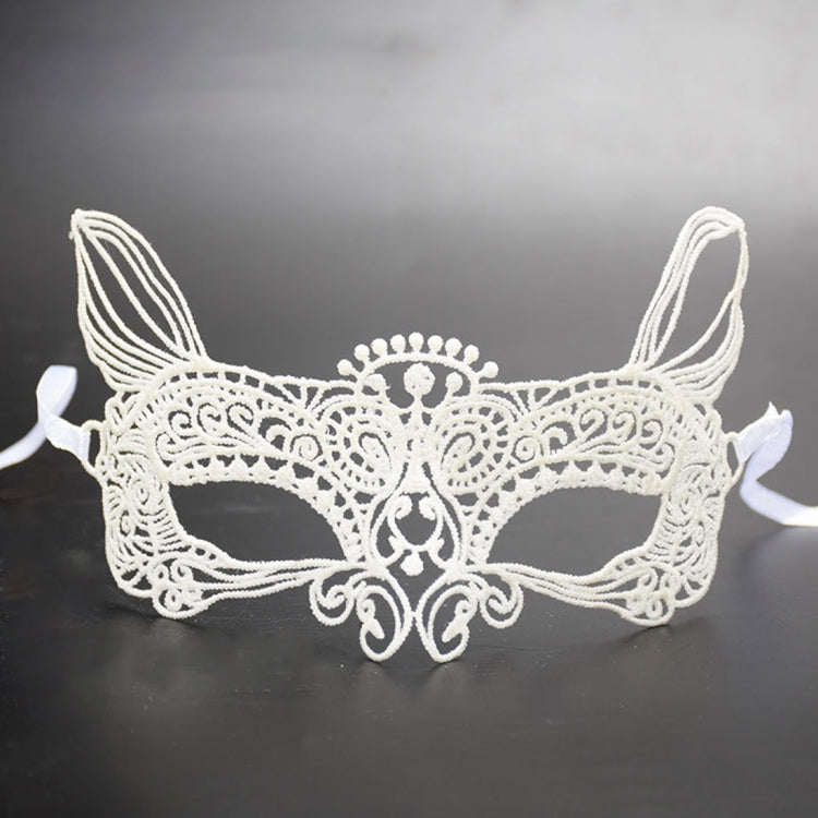 Halloween Masquerade Party Dance  Sexy Lady Lace Cat King Mask, Cat King