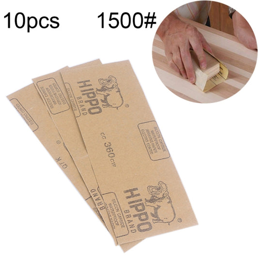 10pcs Grit 1500 Wet And Dry Polishing Grinding Sandpaper，Size: 23 x 9cm