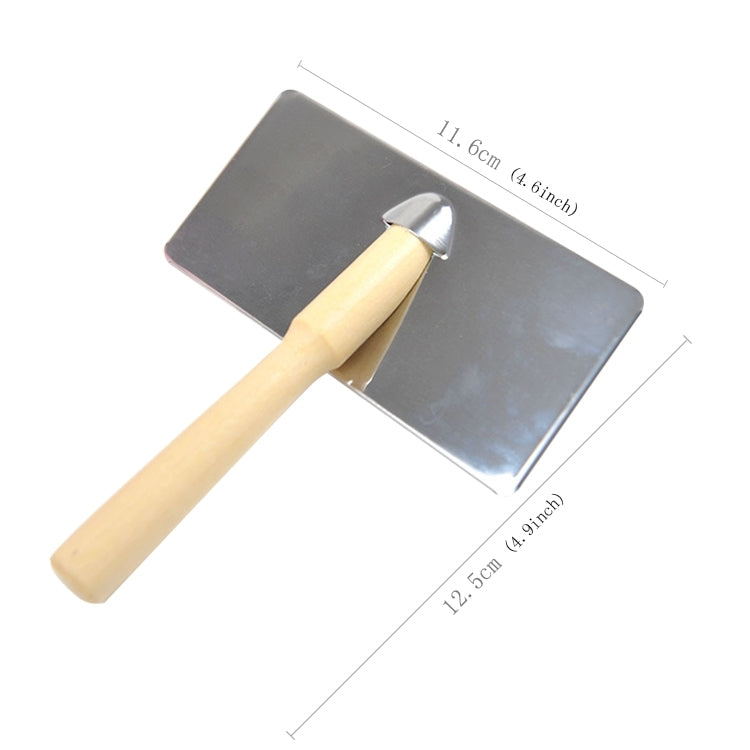 Soft Curve Needled Manual Bristles Grooming Cleaning Brush with Wood Handle for Pet,  Size: L, Random Color Delivery