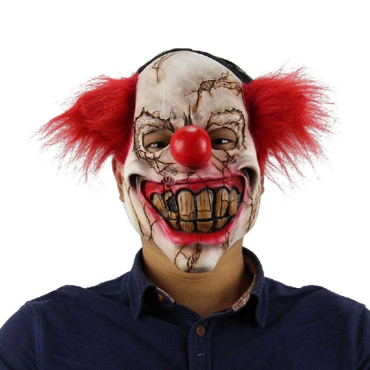 Halloween Festival Party Latex Bald Clown Frightened Mask, Bald Clown