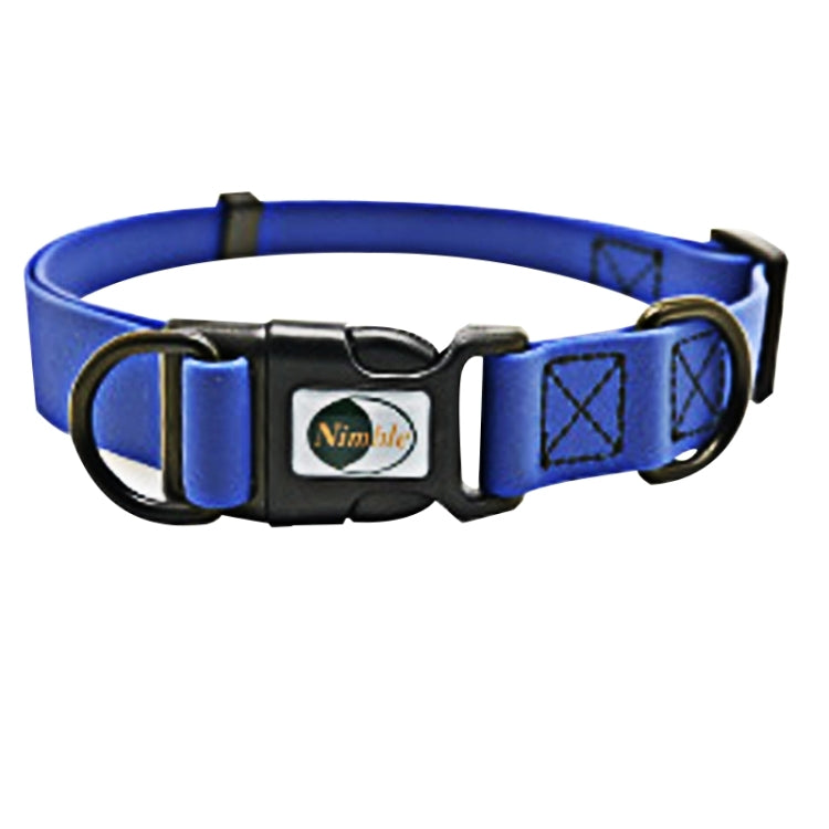 PVC Material Waterproof Adjustable Dual Loop Pet Dogs Collar, Suitable for Ferocious Dogs, Size: L, Collar Size: 39-63 cm