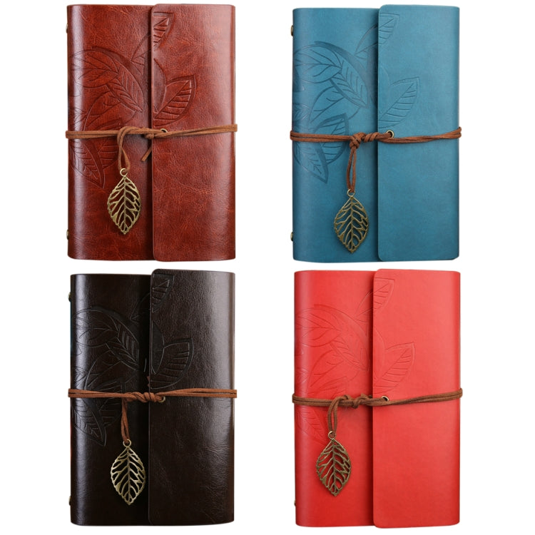 Creative Retro Autumn Leaves Pattern Loose-leaf Travel Diary Notebook, Size: S, S