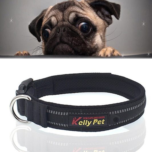 Pet Dogs Polyester Reflective Breathable Pets Collar Traction Lead Leash, Size: S, 2.0*35*40cm