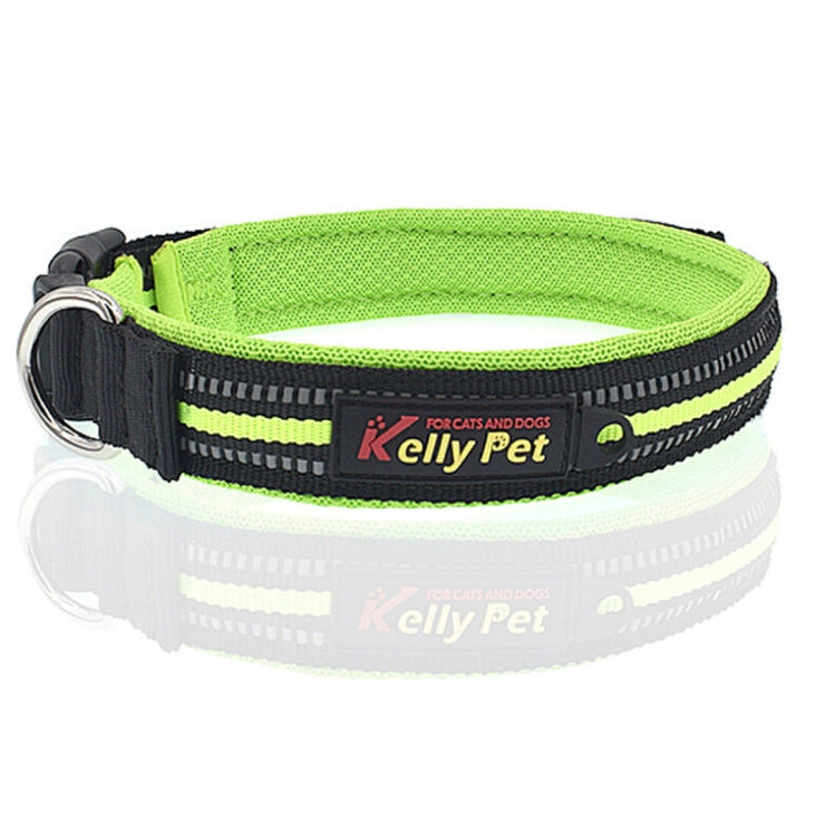 Pet Dogs Polyester Reflective Breathable Pets Collar Traction Lead Leash, Size: L, 2.5*47*54cm