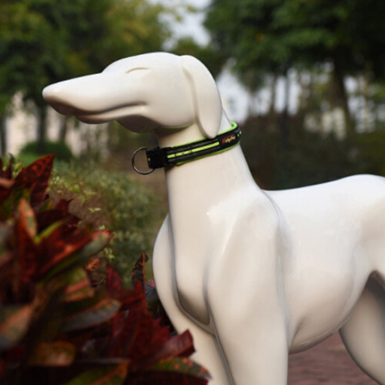 Pet Dogs Polyester Reflective Breathable Pets Collar Traction Lead Leash, Size: L, 2.5*47*54cm