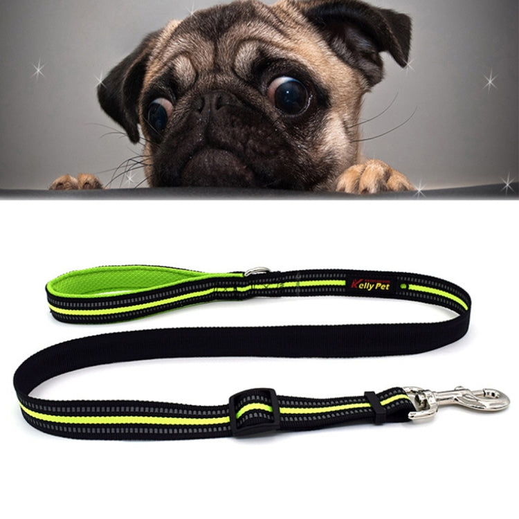 Pet Dogs Nylon Night Reflective Breathable Handheld Traction Lead Leash, Size: S, Adjustable Range: 2.0*(100-140cm), Size: S, Adjustable Range: 2.0*(100-140cm)