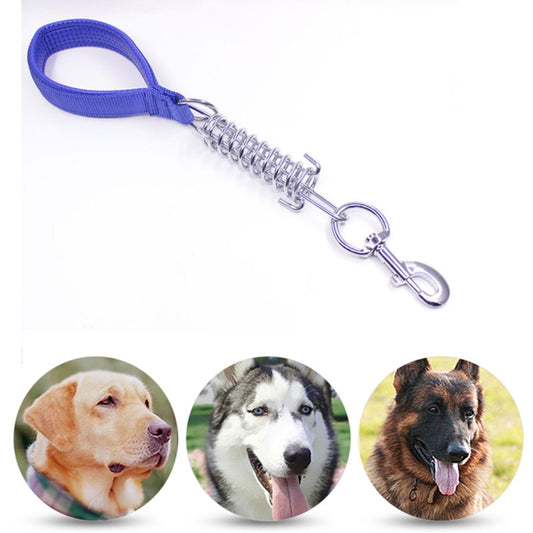 Pet Medium Large Dogs Cushion Traction Rope Spring Foam Handle Explosion-proof Short Chain, Size: 3mm*40cm, Foam Width: 2cm