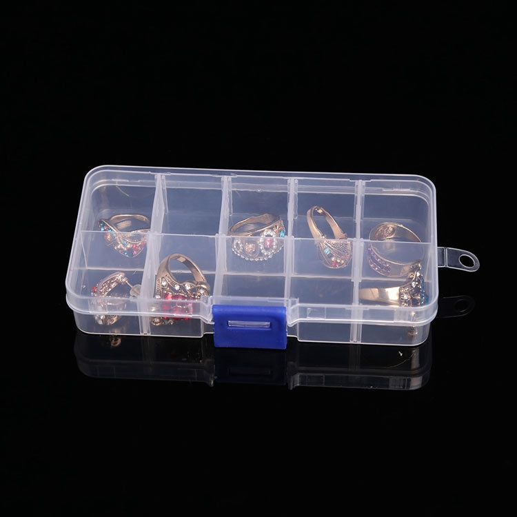 10 PCS Removable Grid Plastic Box Organizer for Jewelry Earring Fishing Hook Small Accessories, Size: Small, 10 Slots