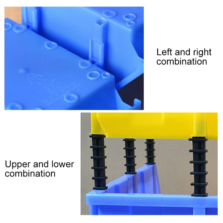 Thickened Oblique Plastic Box Combined Parts Box Material Box, Random Color Delivery, Size: 18cm X 12cm X 8cm