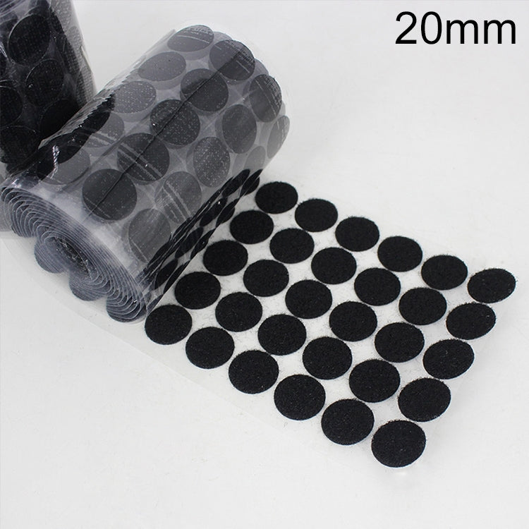 1000 PCS 20mm Round Nylon Adhesive Hook and Loop Fastener