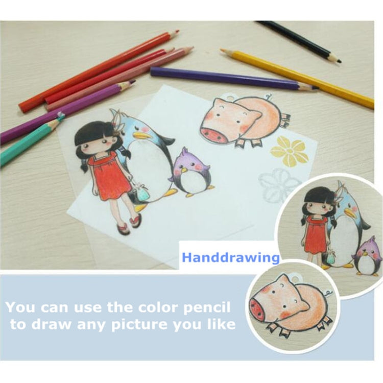 50 PCS Transparent Not Grinding Heat Shrink Film DIY Heat Shrink Film