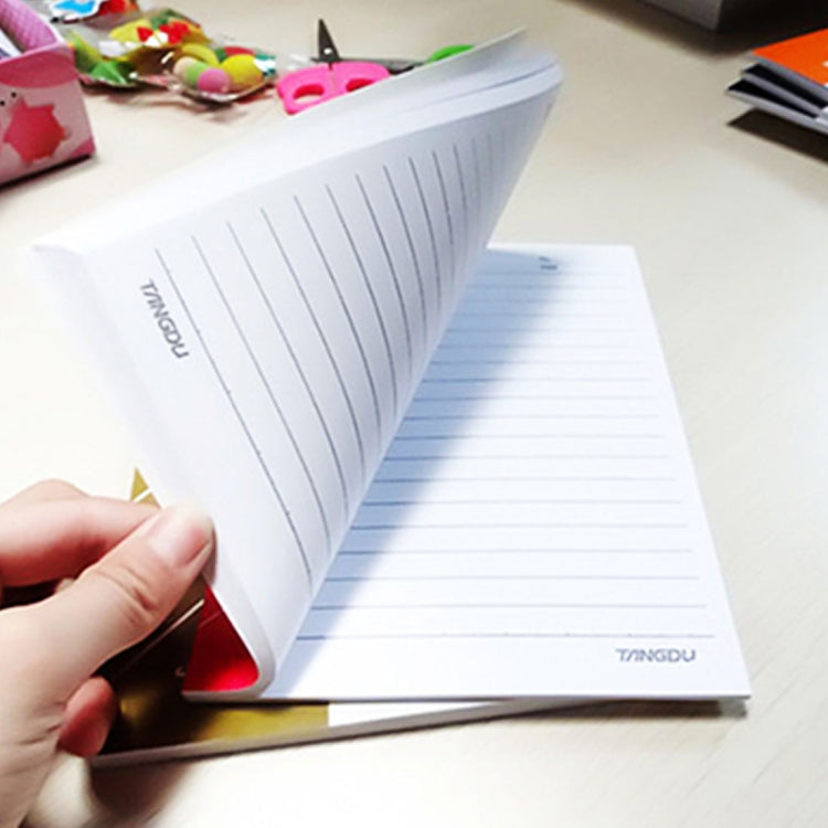 10 PCS 80 Pages A5 Soft Cover Diary Notebook Office Supply, Random Color Delivery