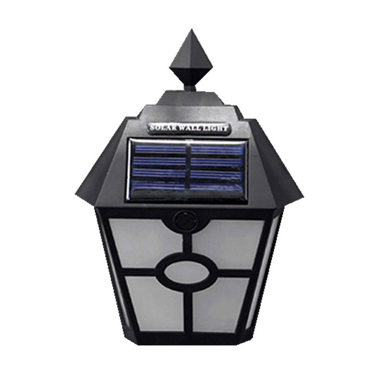 Solar Retro Hexagonal LED Wall Lamp Outdoor Light Sensor Control Landscape Light