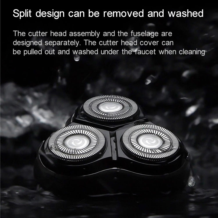 Original Xiaomi ENCHEN Water Proof Triple Rotary Double Ring Blade Shaving Head Electric Rechargeable Shaver For Men