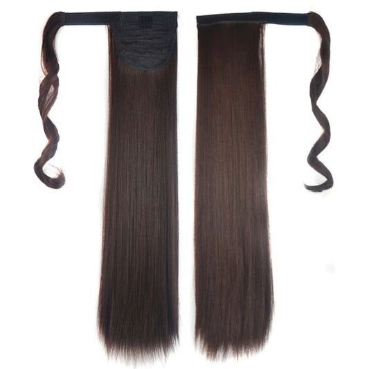 2M33# Invisible Seamless Bandage-style  Wig Long Straight Hair Wig Ponytail
