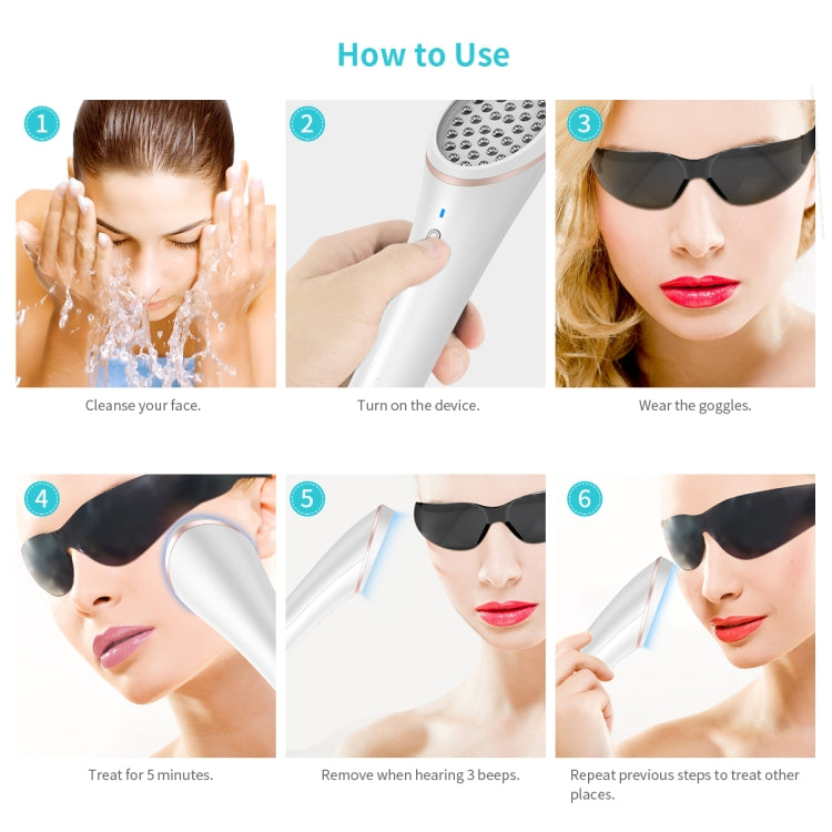 XPREEN XPRE052 Wireless Rechargeable Light Acne Treatment Device Home Acne Clearing Eraser with Blue Light and Red Light