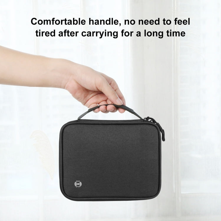 HAWEEL Passport Wallet Document Organizer Credit Cards Case Bag with Handle