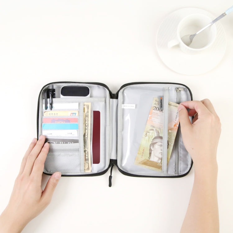 HAWEEL Passport Wallet Document Organizer Credit Cards Case Bag with Handle