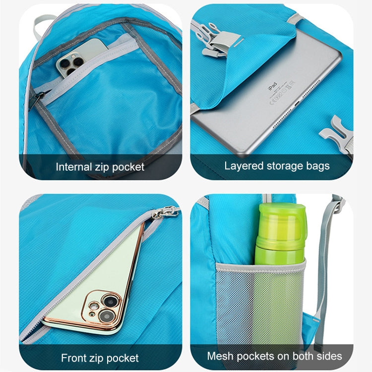 HAWEEL Hiking Portable Foldable Backpack Large Capacity Shoulders Bag