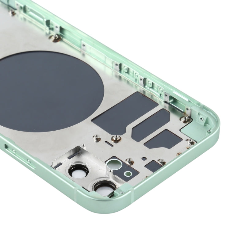 Back Housing Cover with SIM Card Tray & Side  Keys & Camera Lens for iPhone 12(White)