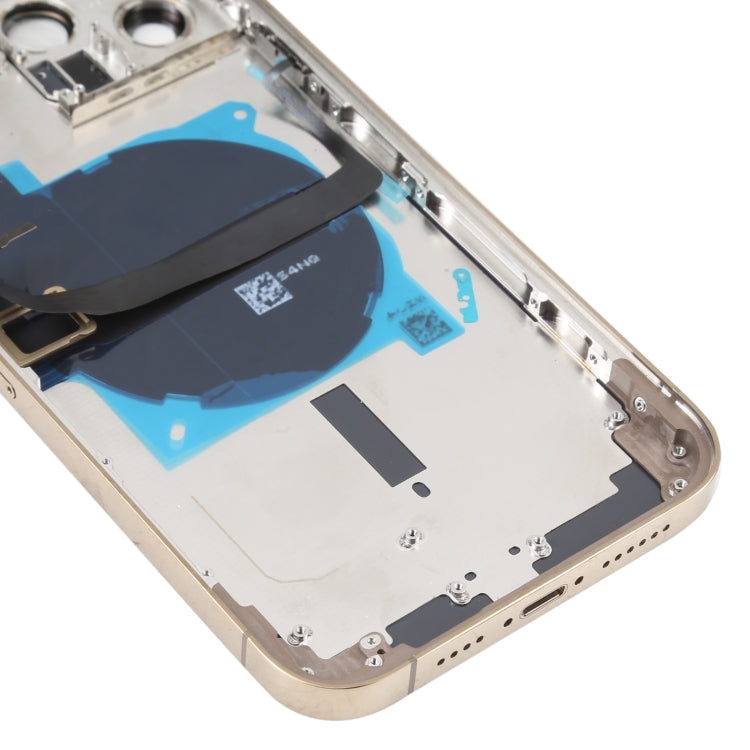 For iPhone 13 Pro Max Battery Back Cover with Side Keys & Card Tray & Power + Volume Flex Cable & Wireless Charging Module
