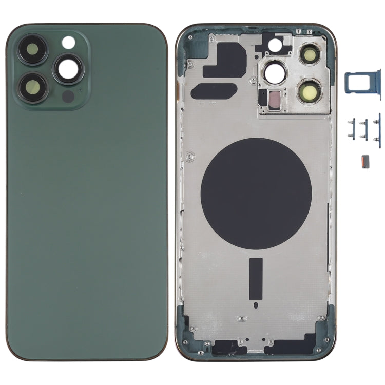 Back Housing Cover with SIM Card Tray & Side  Keys & Camera Lens for iPhone 13 Pro Max