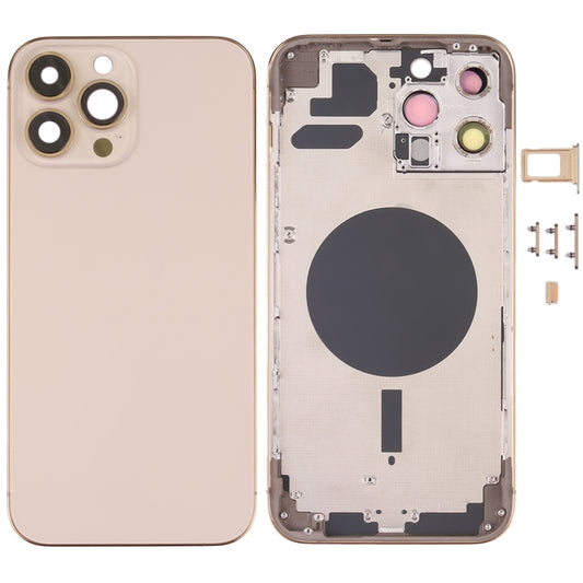 Back Housing Cover with SIM Card Tray & Side  Keys & Camera Lens for iPhone 13 Pro Max