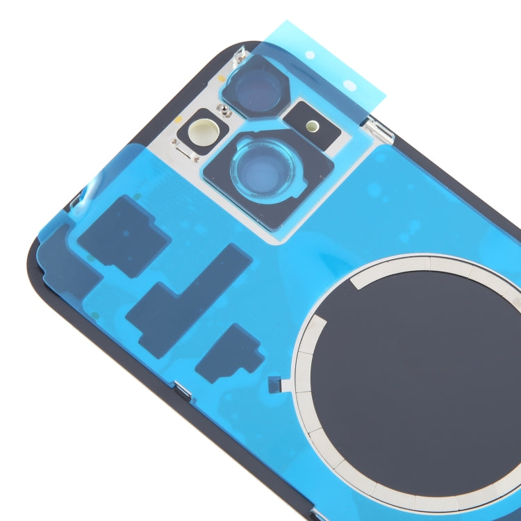 For iPhone 15 Plus Battery Back Cover with Camera Lens Cover + MagSafe Magnet