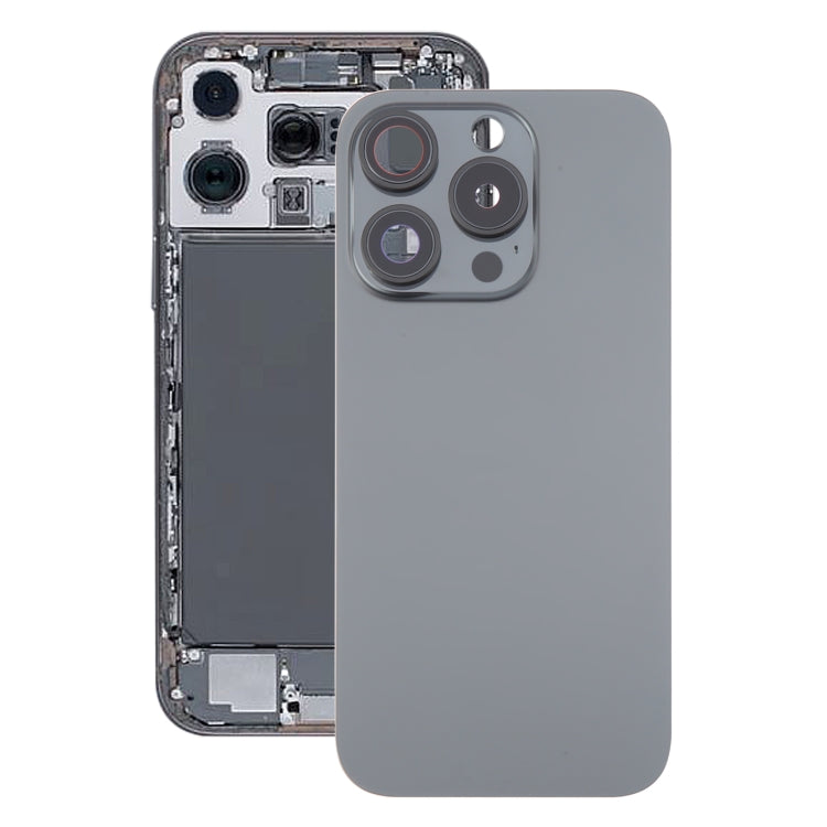 For iPhone 16 Pro Max Glass Original Battery Back Cover with Camera Lens Cover