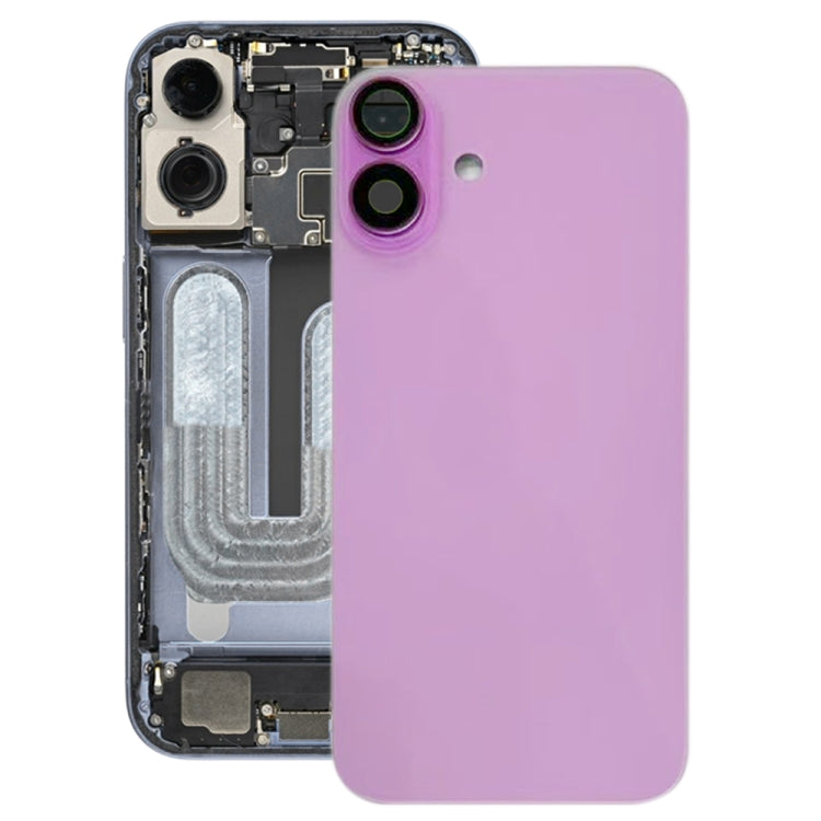 For iPhone 16 Plus Battery Back Cover with Camera Lens Cover