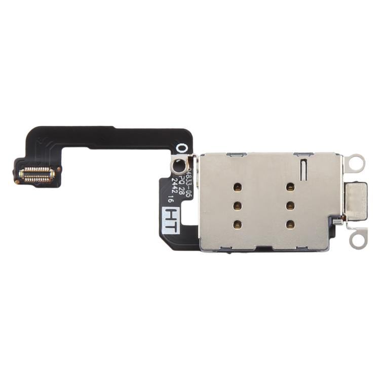 For iPhone 16 Plus Single SIM Card Holder Socket with Flex Cable