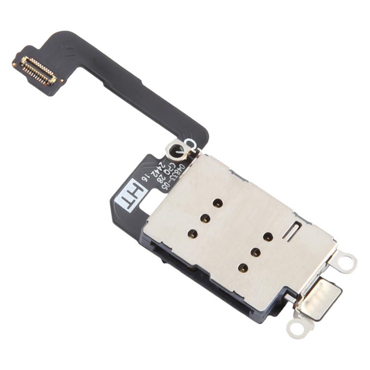For iPhone 16 Plus Single SIM Card Holder Socket with Flex Cable