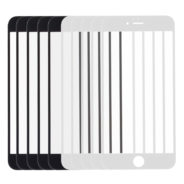 5 PCS Black + 5 PCS White for iPhone 6s & 6 Front Screen Outer Glass Lens, 5 Black 5 White for i6s